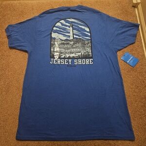 NWT Columbia Blue Jersey Shore Men's Shirt XXL